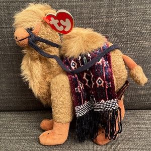 NEW 1993 TY Plush Beanie Baby "Lawrence" Brown Camel